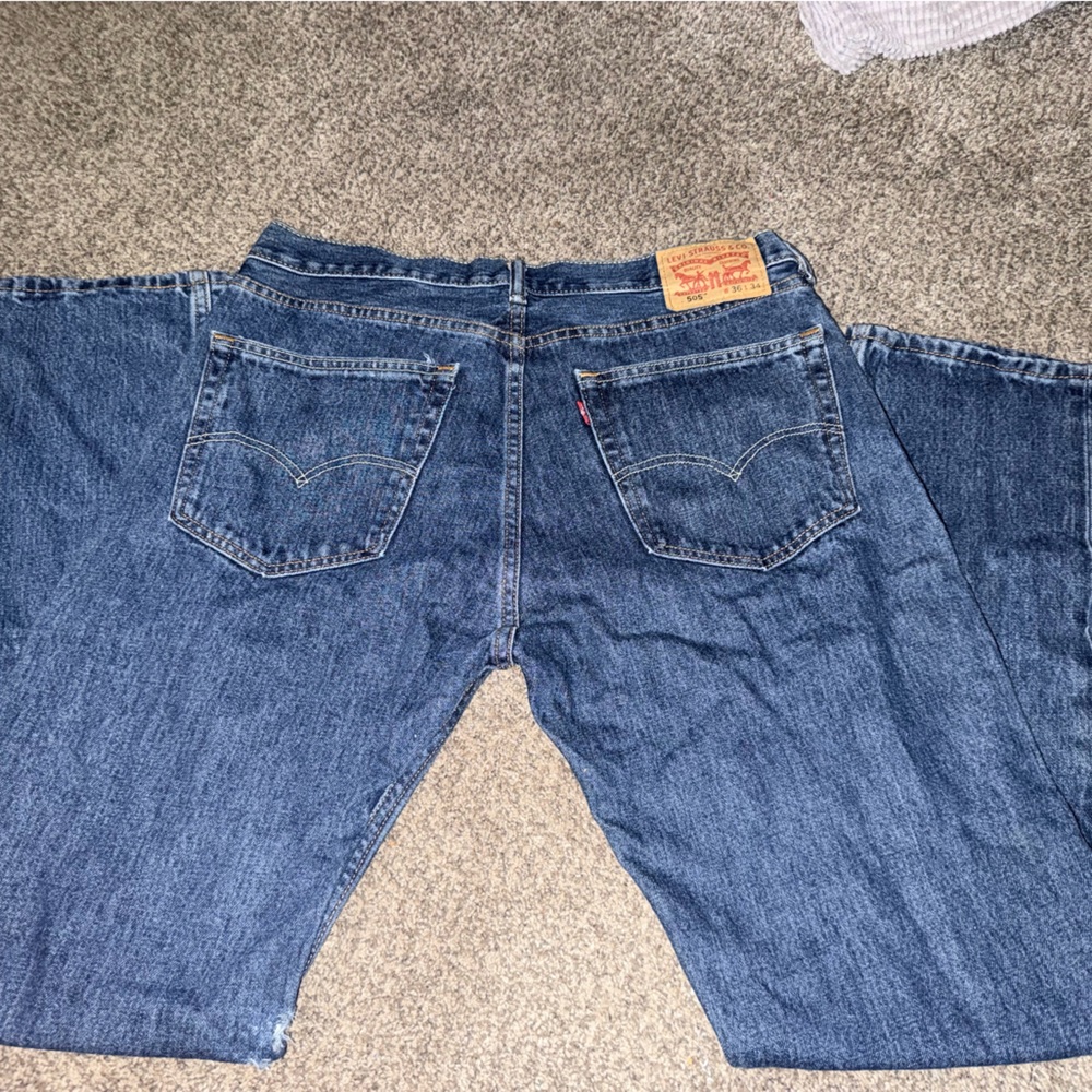Levi's Men's Wide Leg Jeans in Denim Blue